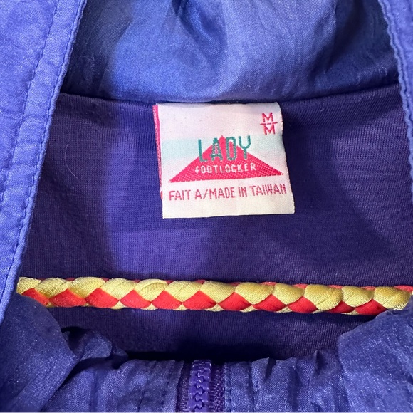 Vintage Lady Footlocker Women's Purple Floral Jacket - Medium - Picture 2 of 5